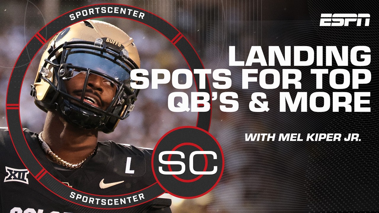 NFL Draft Preview 🍿 What is the LOWEST Shedeur Sanders could be selected? | SportsCenter