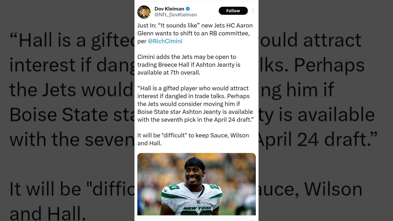 NFL NEWS!!! JETS POSSIBLY TO DRAFT ASHTON JENTY 7TH OVERALL. #nfl NFL NEWS!!! JETS POSSIBLY TO DRAFT ASHTON JENTY 7TH OVERALL. #nfl