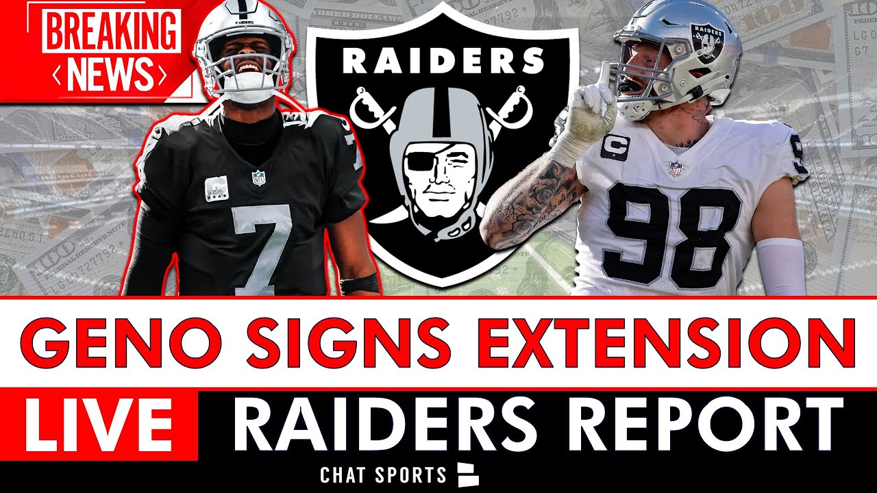Raiders News Live: Geno Smith Signs Contract Extension After Seahawks Trade Raiders News Live: Geno Smith Signs Contract Extension After Seahawks Trade