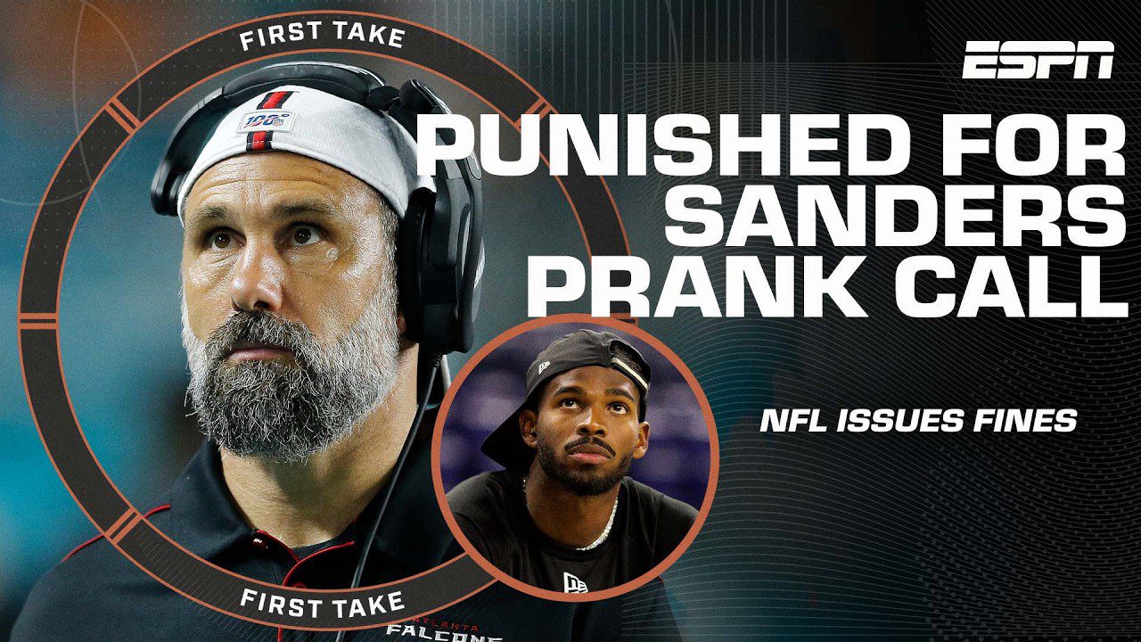 The NFL fines Falcons 0K and Jeff Ulbrich 0K for prank call on Shedeur Sanders | First Take
