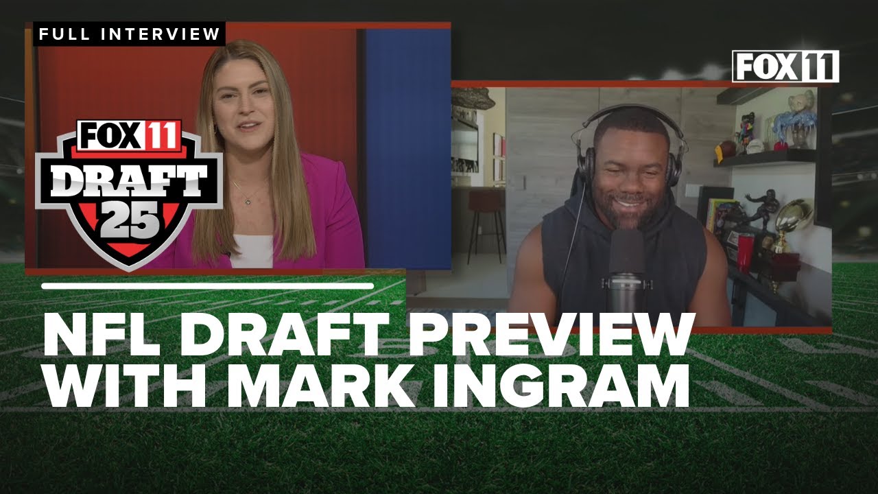 The Triple Option’s Mark Ingram previews the 2025 NFL Draft with FOX 11 Sports’ Ellie French The Triple Option’s Mark Ingram previews the 2025 NFL Draft with FOX 11 Sports’ Ellie French