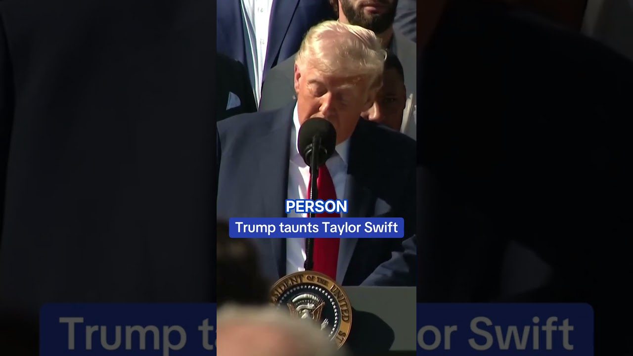 Trump Taunts Taylor Swift #news #shorts #reels