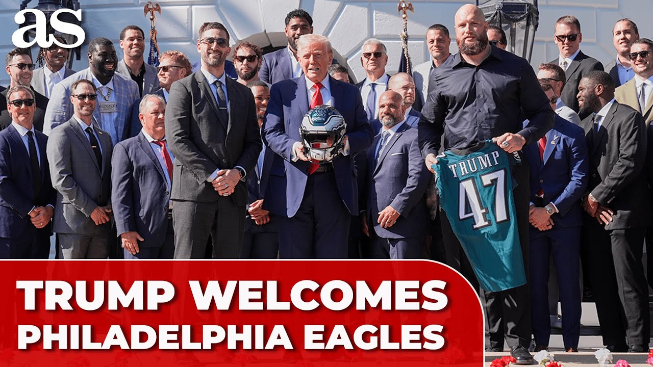 TRUMP welcomes PHILADELPHIA EAGLES to the WHITE HOUSE after SUPER BOWL LIX WIN | FULL CEREMONY