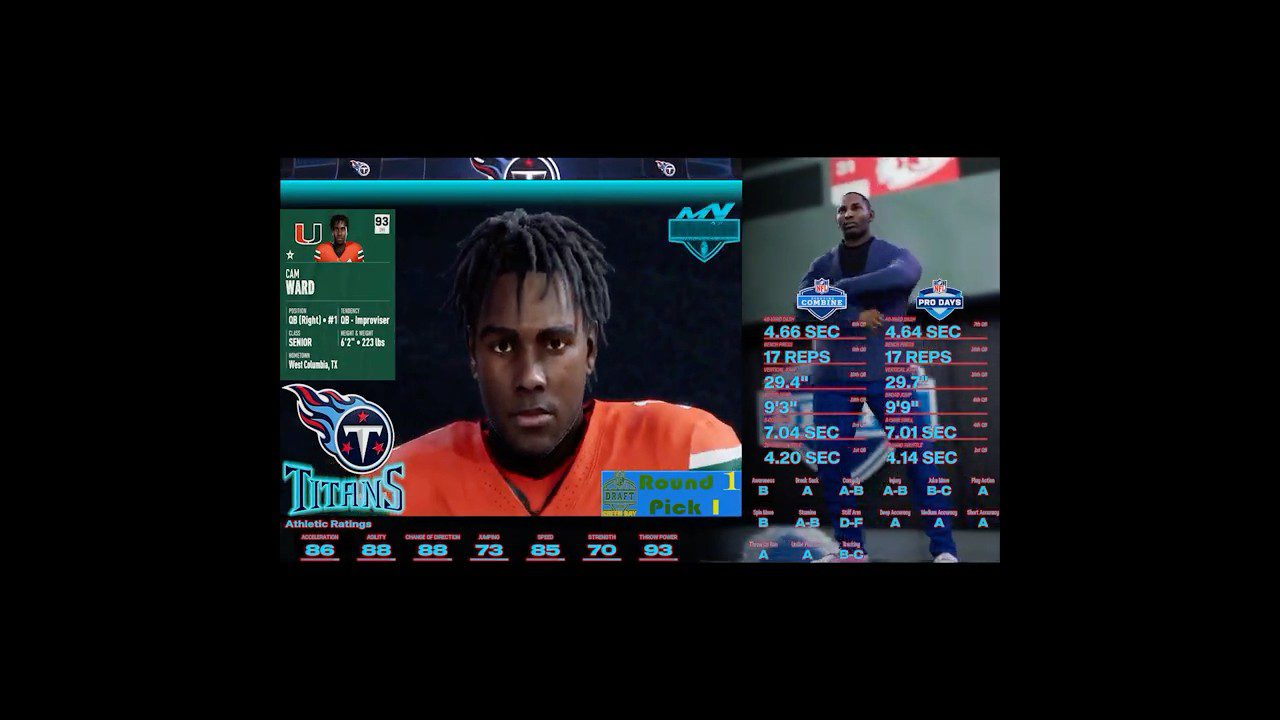 2025 NFL DRAFT PICK 1 – CAM WARD TITANS #footballshorts #maddenclips #drafted #titanup 2025 NFL DRAFT PICK 1 – CAM WARD TITANS #footballshorts #maddenclips #drafted #titanup