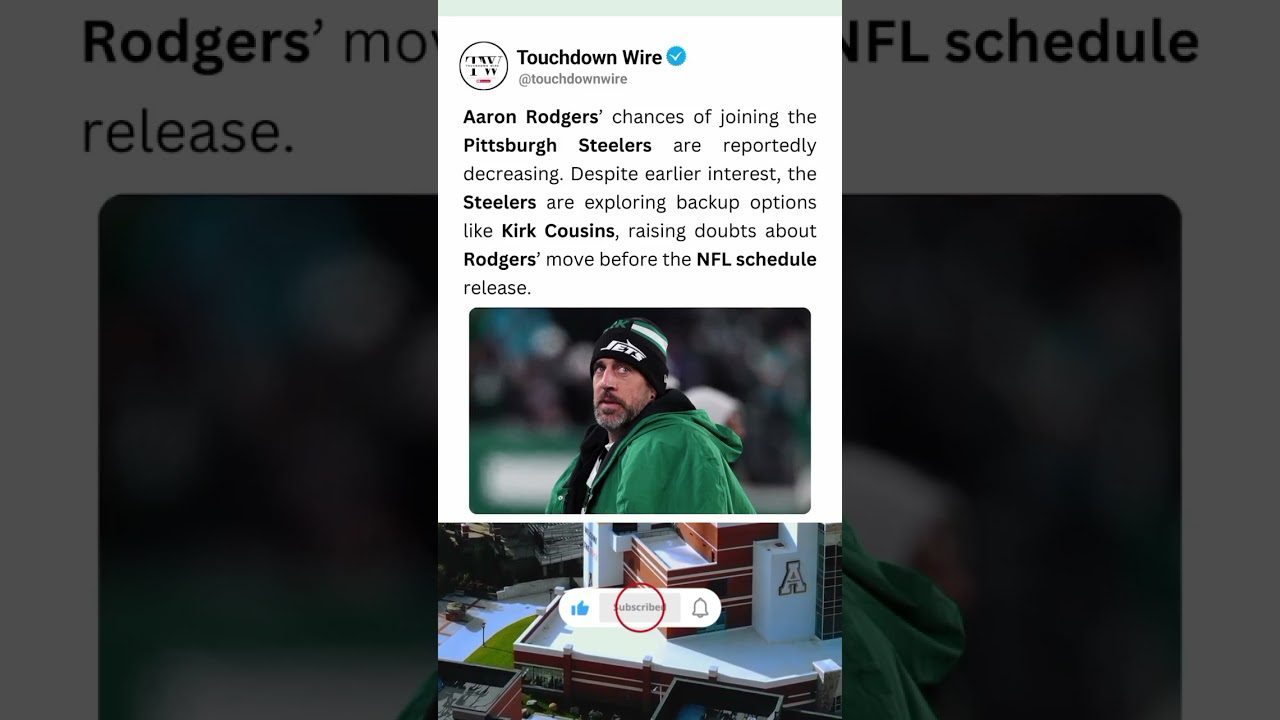 Aaron Rodgers to Steelers? ❌ Update Shocks Fans! 🏈😱 #NFL #Shorts