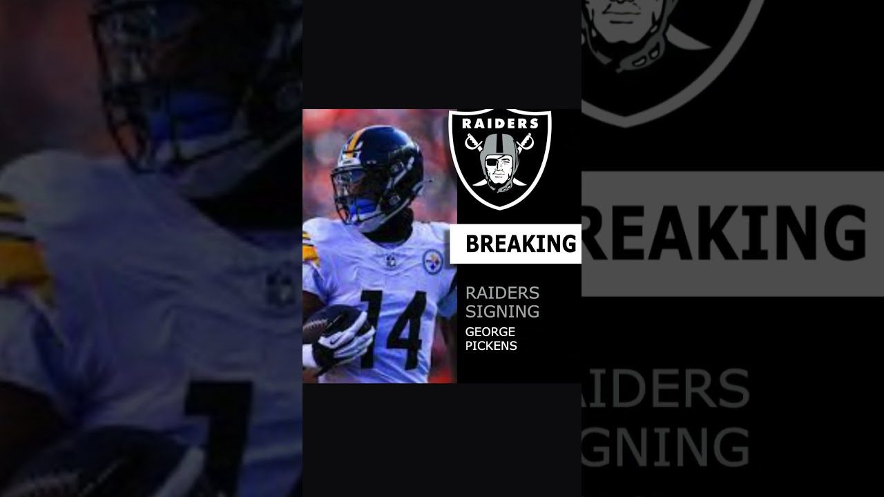 BREAKING NFL NEWS: RAIDERS SIGN GEORGE PICKENS #nfl #steelers #raiders #nfltraderumors