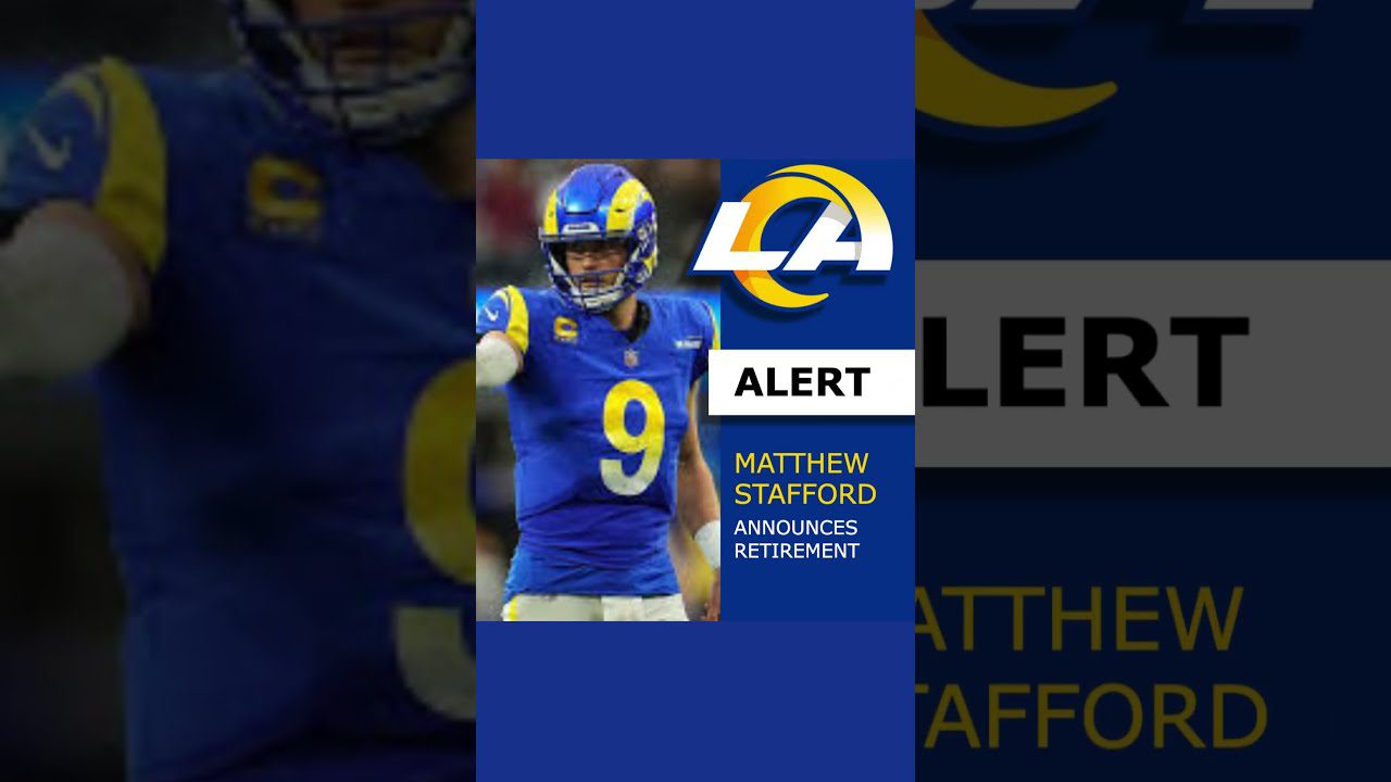 BREAKING NFL NEWS: RAMS QB MATTHEW STAFFORD RETIRES #nfl #rams #matthewstafford