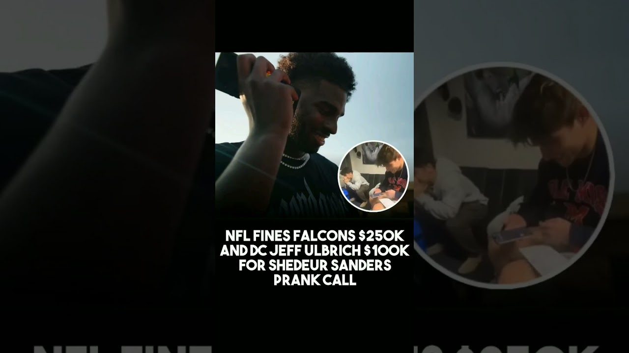 Falcons Fined 0K for PRANK Calling Shedeur Sanders?! NFL Drops the Hammer!#shorts
