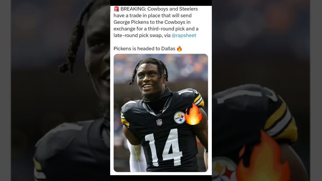 George Pickens headed to Dallas #dallascowboys #pittsburghsteelers #nfl #nflnews #georgepickens