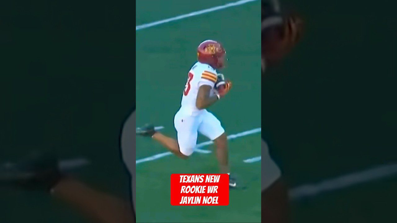 Houston Texans New Rookie WR Jaylin Noel #nfl #nflnews #nfldraft #houstontexans #football #shorts