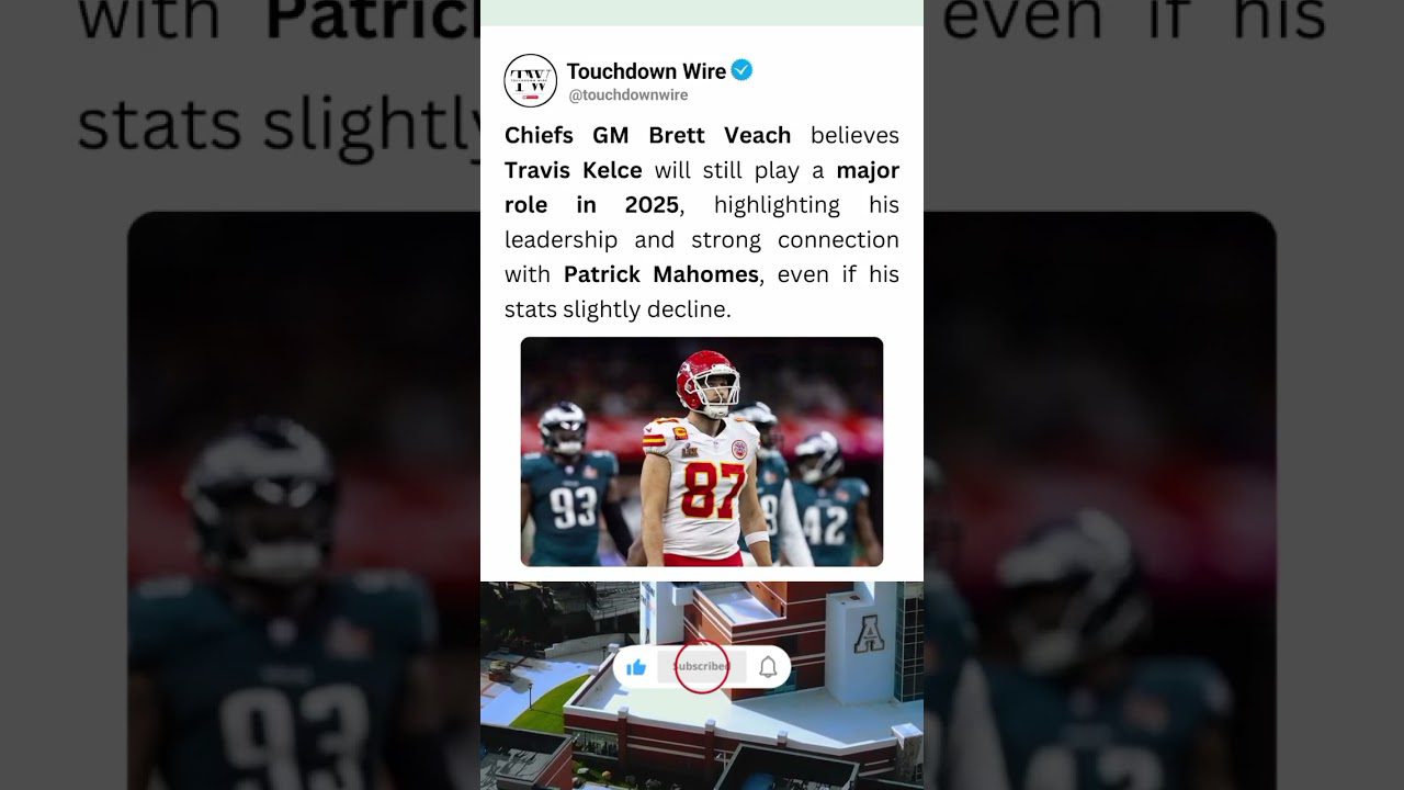 Kelce’s 2025 Role Revealed!🔥 Still Mahomes’ GOAT! 🏈 #NFLDraft2025 #Shorts