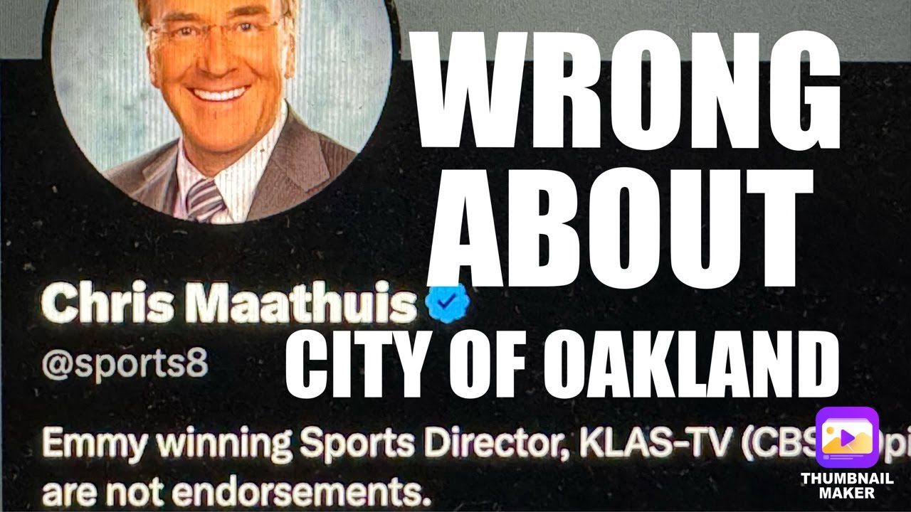 Las Vegas Chris Maathuis Wrong On City Of Oakland Finances:A’s Ballpark Money Was There Not Know How
