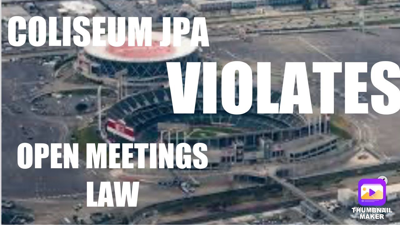 Oakland Coliseum JPA Violates Open Meetings Law:  April 2025 Meeting Video Not Available To Public