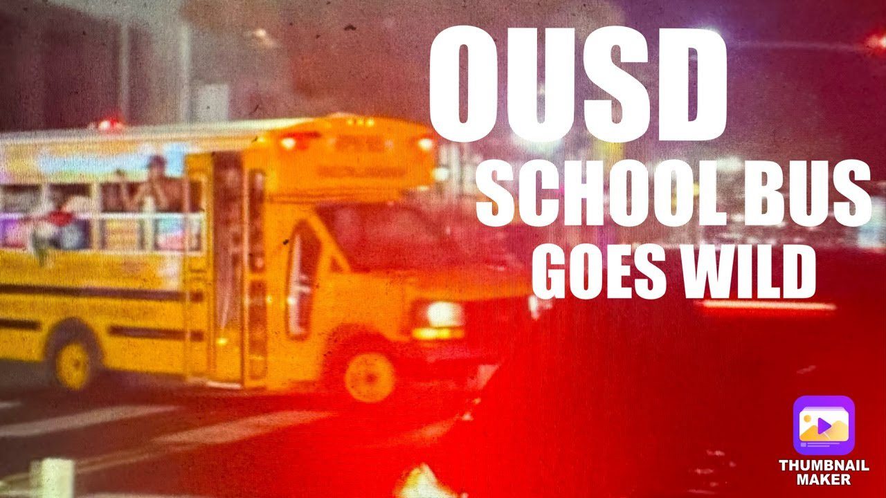 OUSD School Bus Sideshow At 35th And International Blvd Oakland Symbol Of Bad Schools