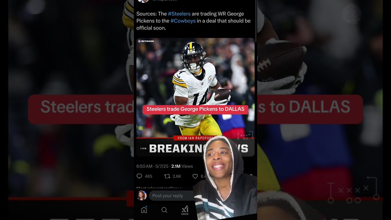 Pittsburgh steelers trade George Pickens to the Dallas Cowboys #nfl #nflnews #georgepickens