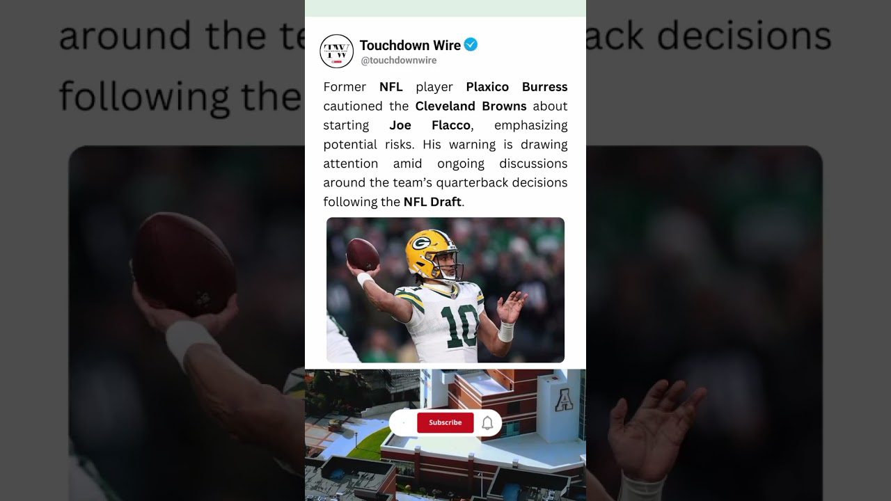 Plaxico Burress Warns Browns ⚠️ QB Risk Alert! 🏈🔥 #Browns #NFLDraft2025 #Shorts