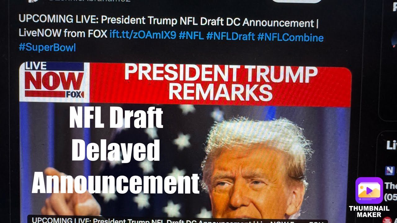 President Trump 2027 NFL Draft Washington D.C. Announcement Started Watch Livestream Here: Zennie62