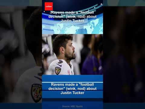 Ravens made a “football decision” (wink, nod) about Justin Tucker Ravens made a “football decision” (wink, nod) about Justin Tucker
