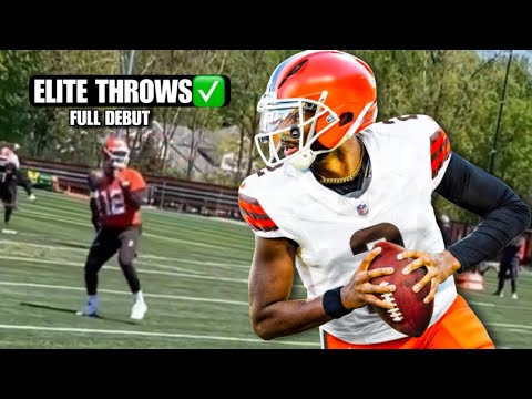 Shedeur Sanders *FIRST LOOK* as a Cleveland Brown @ Rookie Minicamp DAY 1 HIGHLIGHTS: SICK THROWS! 😳