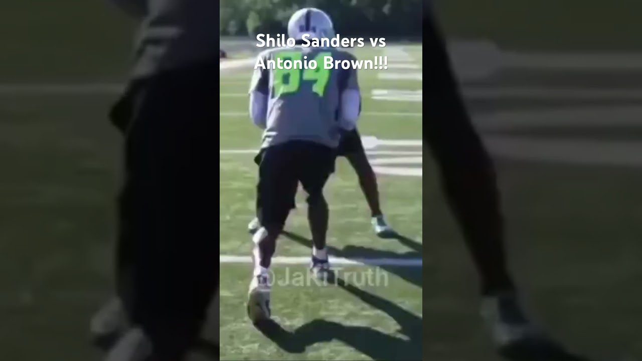 Shilo Sanders vs Antonio Brown #nfldraft #collegefootball #news