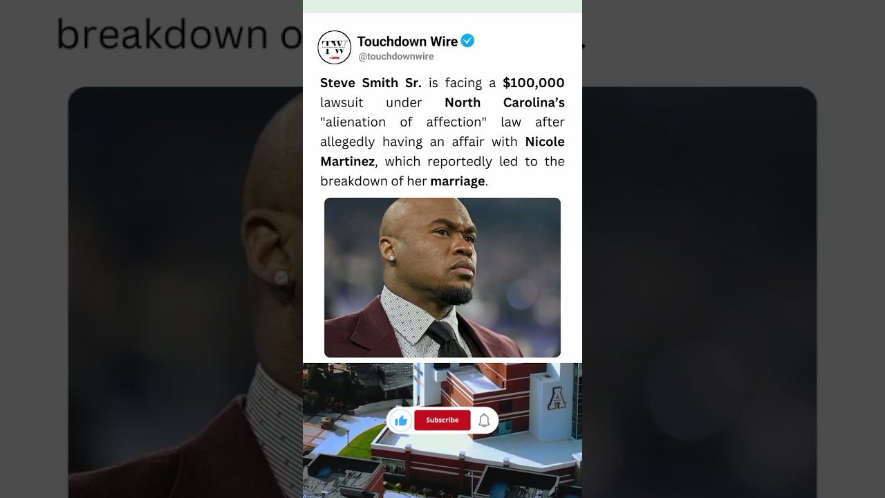 Steve Smith Sr. Lawsuit Shocker 🏈💔🧑‍⚖️ #NFLNews #Shorts