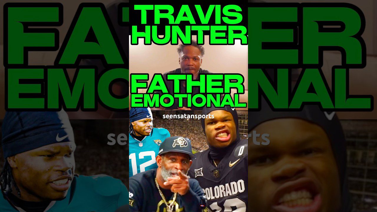TRAVIS HUNTER DAD EMOTIONAL JAGUARS NFL DRAFT! #deionsanders #coloradofootball #espn #nfl #nflnews