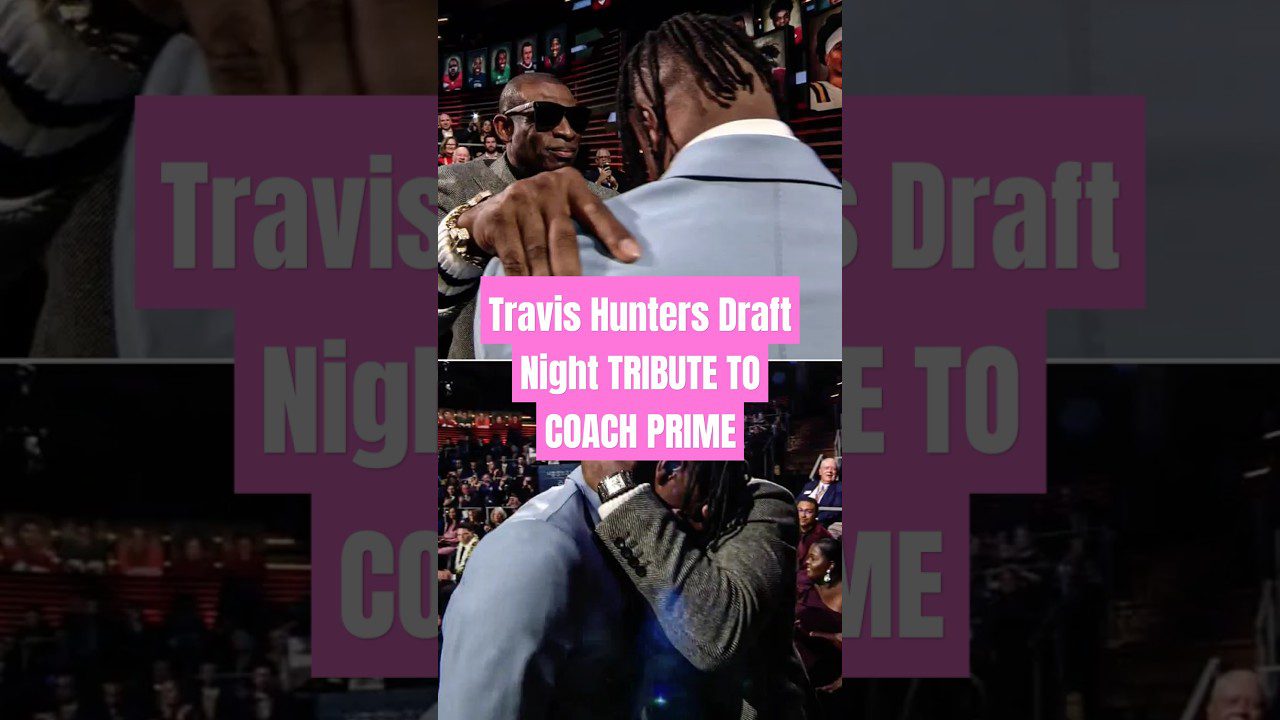 Travis Hunters Draft Night Tribute To Coach Prime #draft #nfl #sports #news #football #subscribe