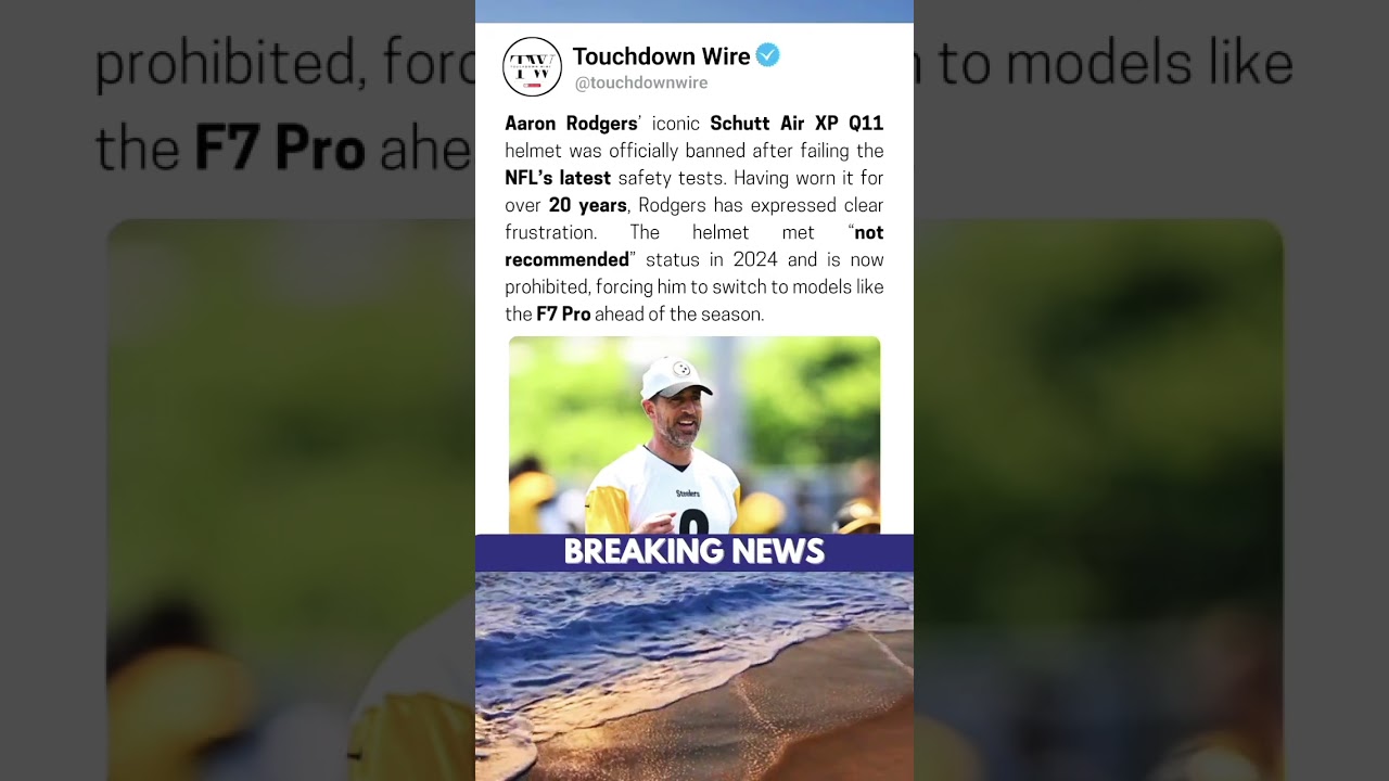 Aaron Rodgers’ Helmet BANNED by NFL 😤🏈 Here’s Why! #aaronrodgers #trending #nflnews #shorts Aaron Rodgers’ Helmet BANNED by NFL 😤🏈 Here’s Why! #aaronrodgers #trending #nflnews #shorts