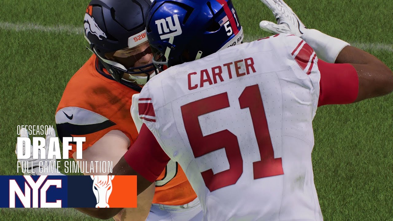 Abdul Carter | Giants vs. Broncos | Madden NFL 25 Simulation | 2025 NFL Draft Abdul Carter | Giants vs. Broncos | Madden NFL 25 Simulation | 2025 NFL Draft