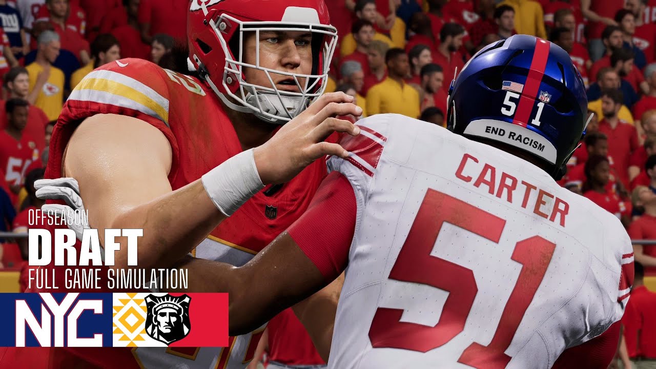 Abdul Carter | Giants vs. Chiefs | Madden NFL 25 Simulation | 2025 NFL Draft Abdul Carter | Giants vs. Chiefs | Madden NFL 25 Simulation | 2025 NFL Draft