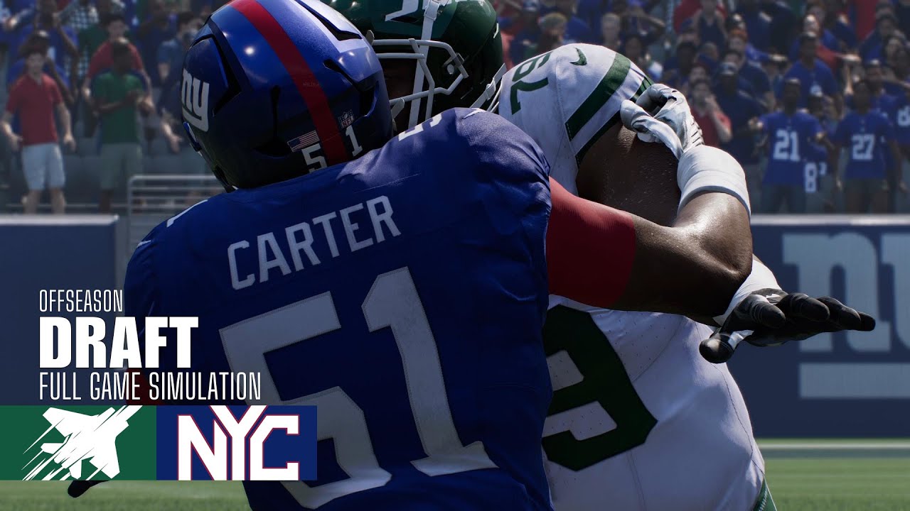 Abdul Carter | Jets vs. Giants | Madden NFL 25 Simulation | 2025 NFL Draft Abdul Carter | Jets vs. Giants | Madden NFL 25 Simulation | 2025 NFL Draft