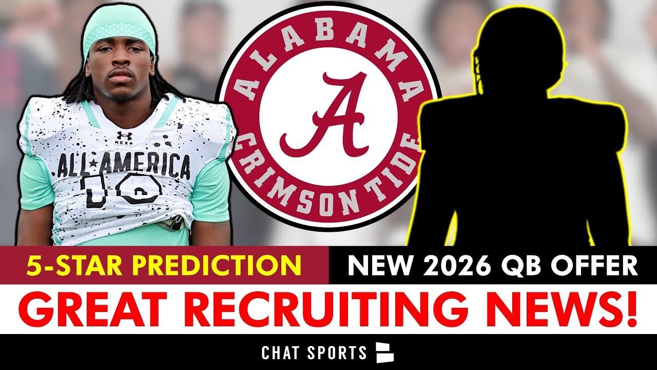 Alabama Football Gets GREAT Recruiting News On 5-Star S Jireh Edwards + A NEW 2026 QB Offer Alabama Football Gets GREAT Recruiting News On 5-Star S Jireh Edwards + A NEW 2026 QB Offer