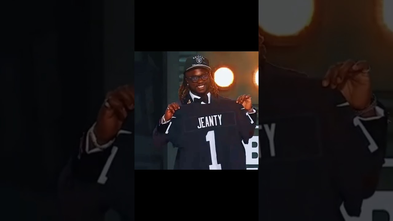 ASHTON JEANTY RAIDERS 2025 NFL DRAFT DRAFT NUMBER 6TH OVERALL PICK THROWBACK MIX LAS VEGAS RAIDERS ASHTON JEANTY RAIDERS 2025 NFL DRAFT DRAFT NUMBER 6TH OVERALL PICK THROWBACK MIX LAS VEGAS RAIDERS