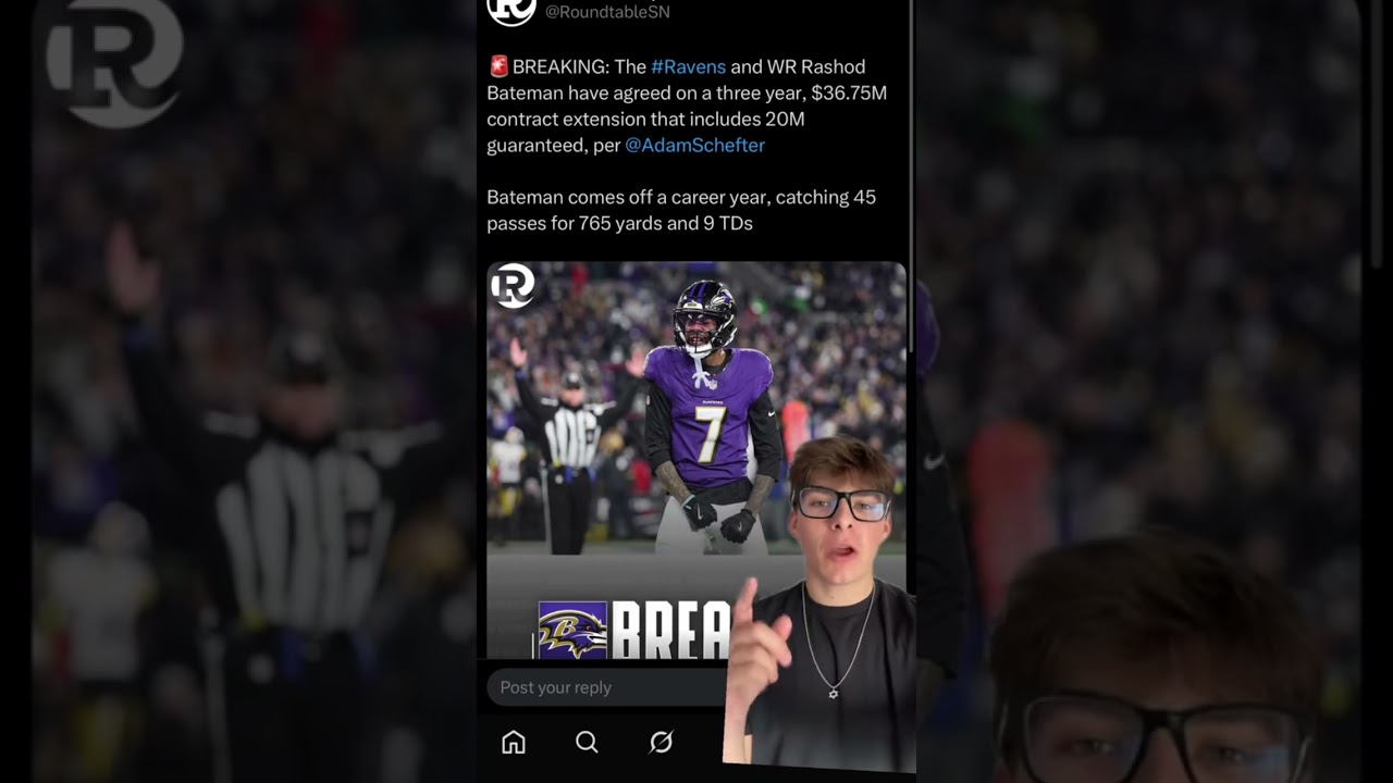 Baltimore Ravens EXTEND Rashod Bateman #nfl #nflnews #baltimoreravens #ravens #ravensflock Baltimore Ravens EXTEND Rashod Bateman #nfl #nflnews #baltimoreravens #ravens #ravensflock