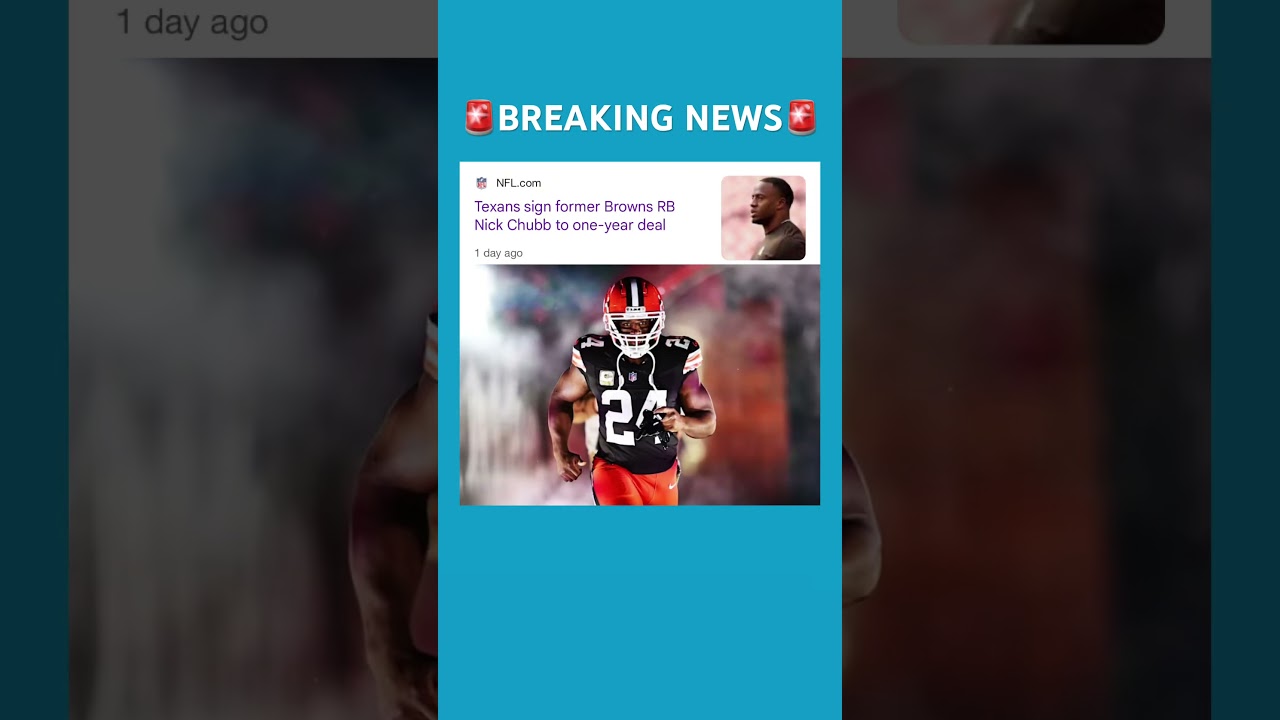 BREAKING NFL NEWS #trending #breakingnews #nflnews #nickchubb #nfltrade #nfl #sportstrending BREAKING NFL NEWS #trending #breakingnews #nflnews #nickchubb #nfltrade #nfl #sportstrending