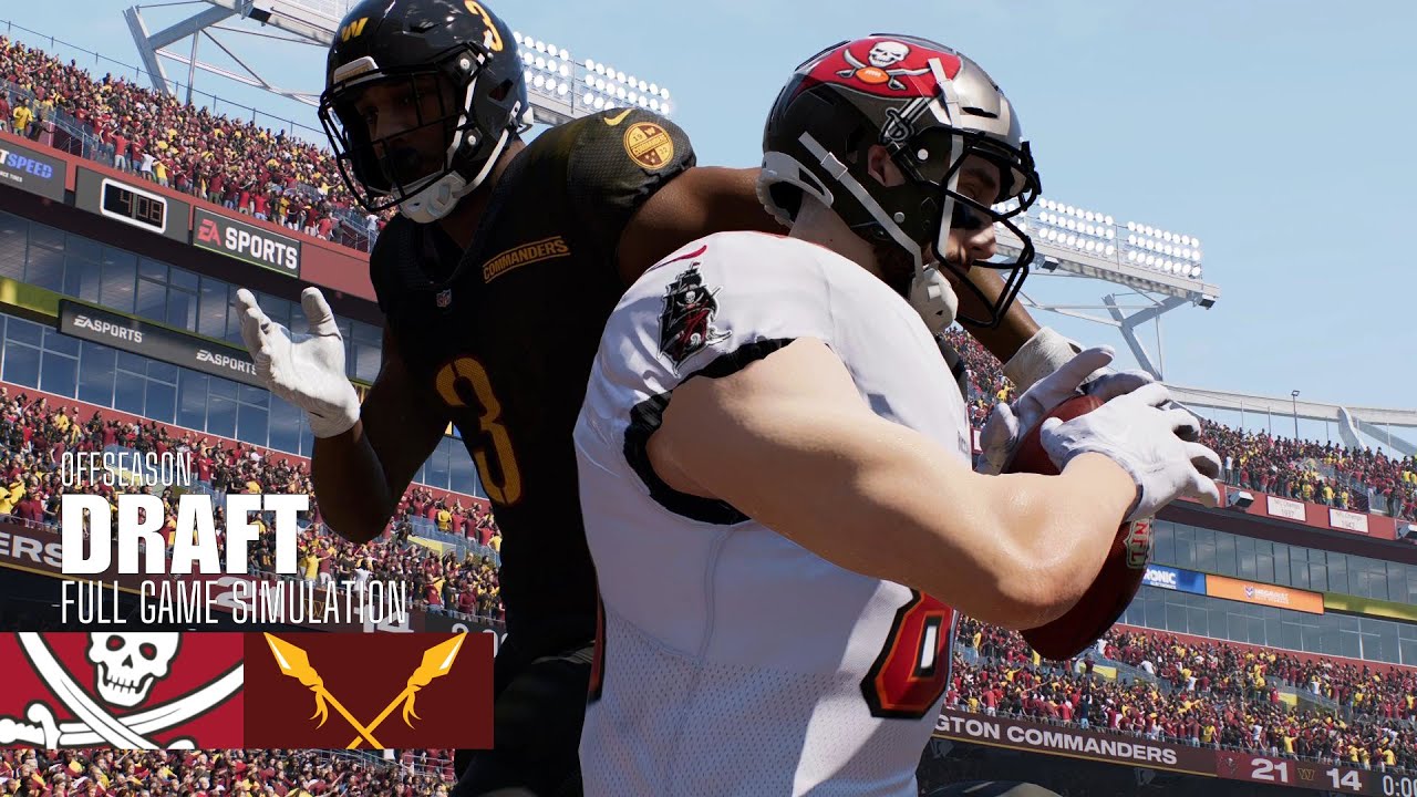 Buccaneers vs. Commanders | Madden NFL 25 Simulation | 2025 NFL Draft Buccaneers vs. Commanders | Madden NFL 25 Simulation | 2025 NFL Draft