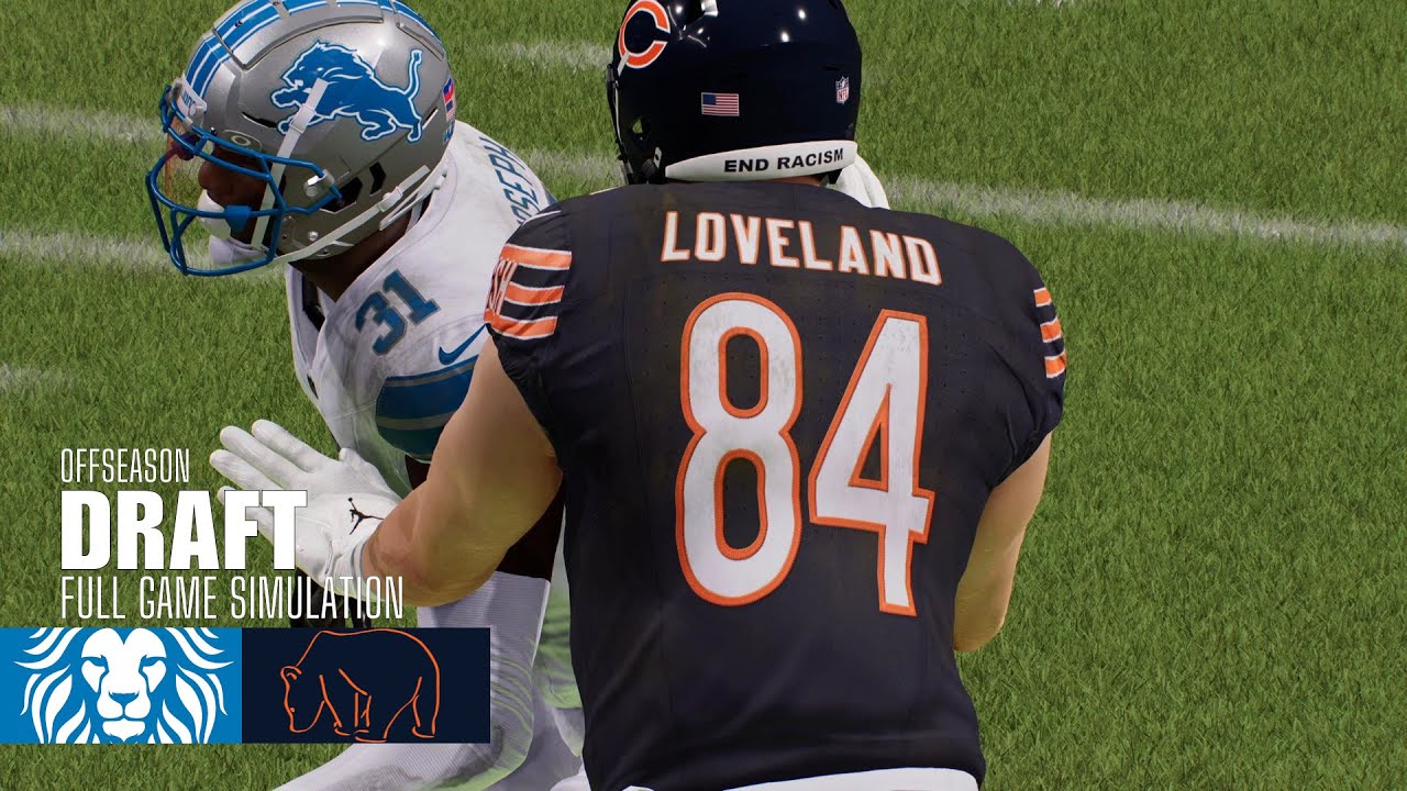 Colston Loveland | Lions vs. Bears | Madden NFL 25 Simulation | 2025 NFL Draft Colston Loveland | Lions vs. Bears | Madden NFL 25 Simulation | 2025 NFL Draft