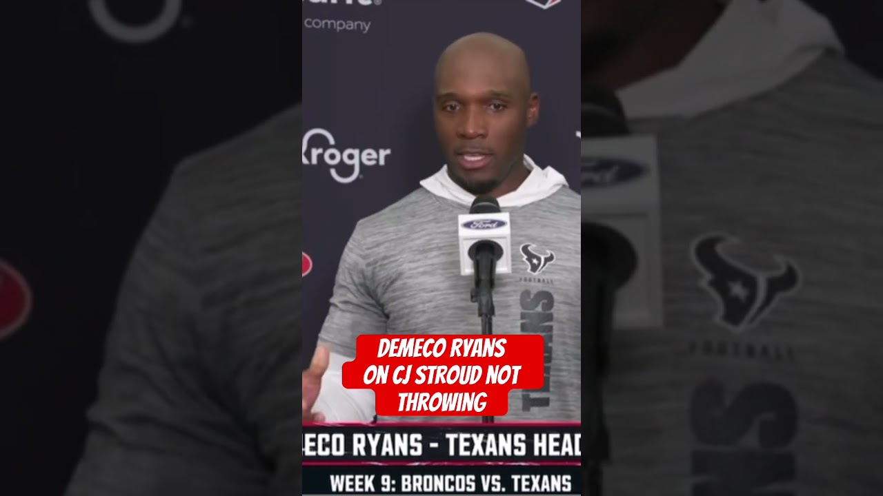 Demeco Ryans On CJ Stroud NOT Throwing At OTAs #nfl #nflnews #nflupdates #houstontexans #cjstroud Demeco Ryans On CJ Stroud NOT Throwing At OTAs #nfl #nflnews #nflupdates #houstontexans #cjstroud