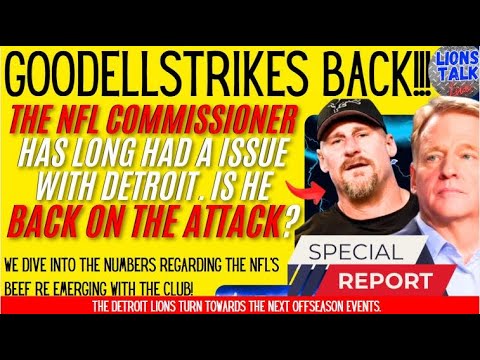 DETROIT LIONS NEWS: GOODELL STRIKES BACK! THE NFL & ITS COMMISSIONER TARGETED THE LIONS LAST YEAR. DETROIT LIONS NEWS: GOODELL STRIKES BACK! THE NFL & ITS COMMISSIONER TARGETED THE LIONS LAST YEAR.