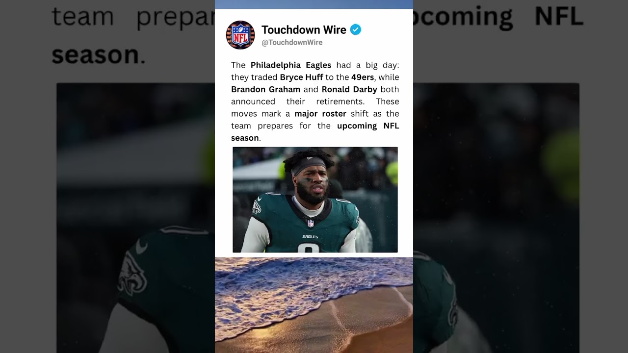 Eagles Make Major Moves π Trade Bryce Huff & Lose 2 Stars to Retirement π¦
π #shorts Eagles Make Major Moves π Trade Bryce Huff & Lose 2 Stars to Retirement π¦
π #shorts