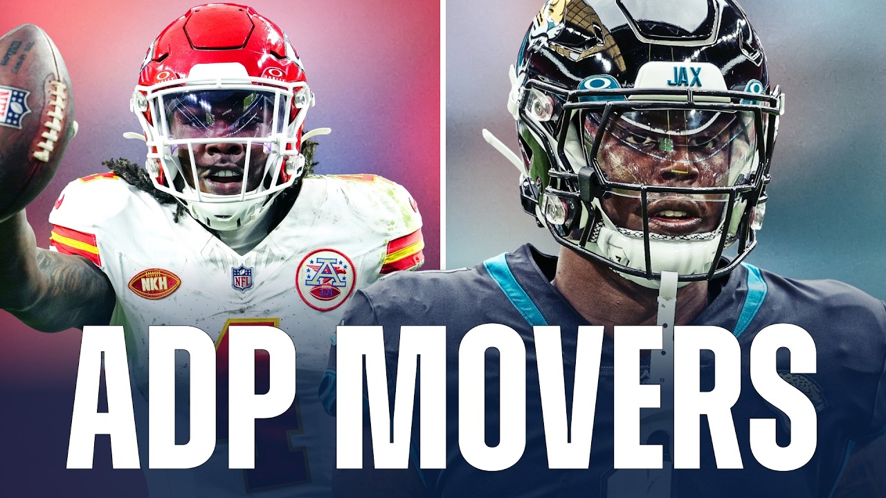 Fantasy Football Draft RISERS & FALLERS | Players ADP Trending Up & Down (2025) Fantasy Football Draft RISERS & FALLERS | Players ADP Trending Up & Down (2025)