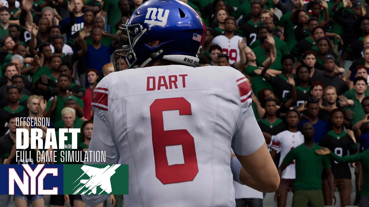 Jaxson Dart | Giants vs. Jets | Madden NFL 25 Simulation | 2025 NFL Draft Jaxson Dart | Giants vs. Jets | Madden NFL 25 Simulation | 2025 NFL Draft