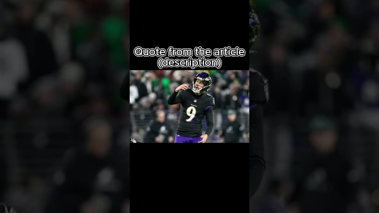 Justin Tucker has been suspended!? #nfl #news #shorts #fyp #nflnews #baltimoreravens Justin Tucker has been suspended!? #nfl #news #shorts #fyp #nflnews #baltimoreravens