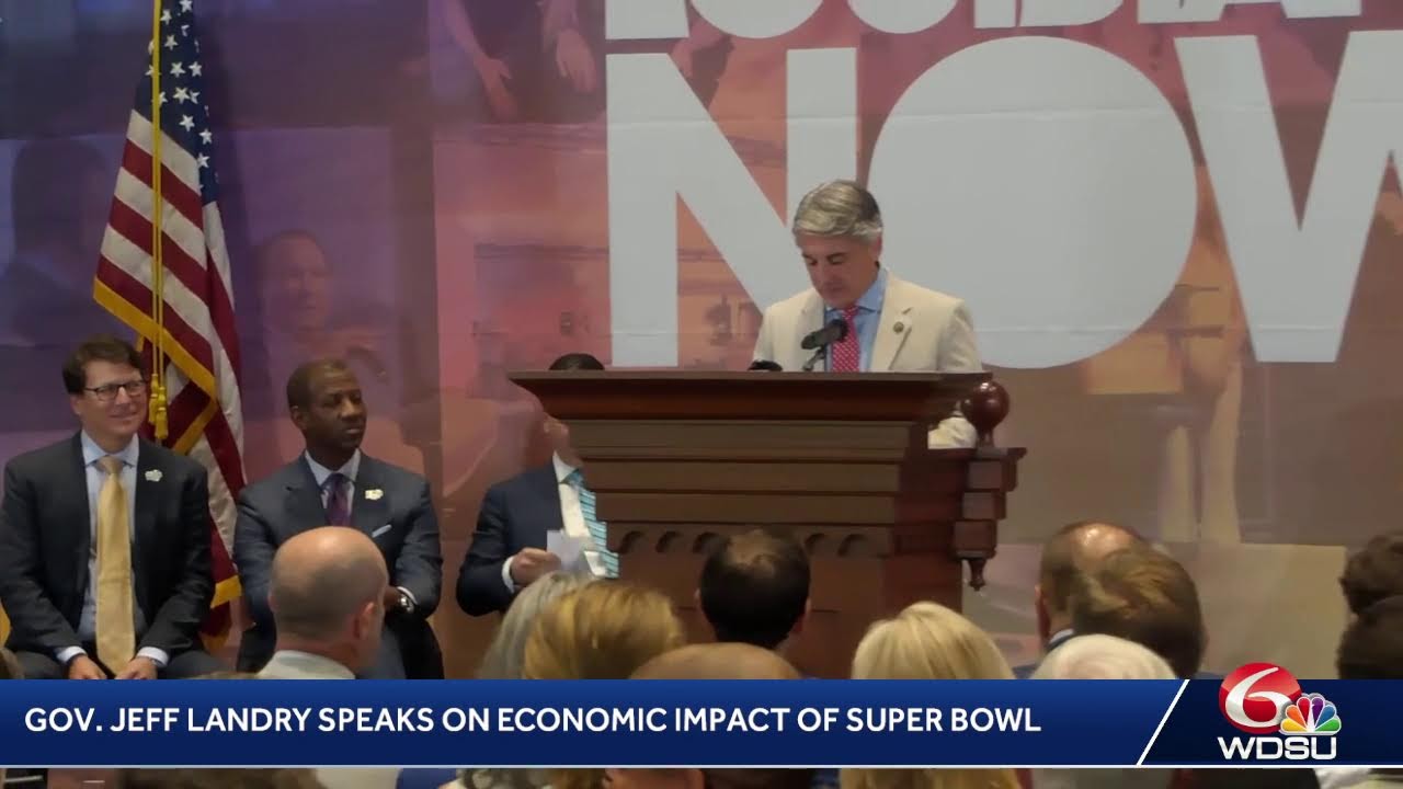 LIVE: Louisiana governor announces economic impact from Super Bowl LIX LIVE: Louisiana governor announces economic impact from Super Bowl LIX