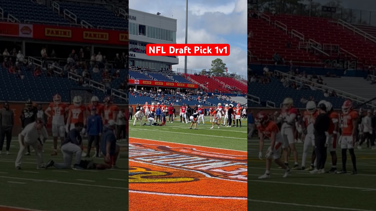 NFL draft pick 1v1 #football #nfl #espn #sports #nfldraft #seniorbowl NFL draft pick 1v1 #football #nfl #espn #sports #nfldraft #seniorbowl