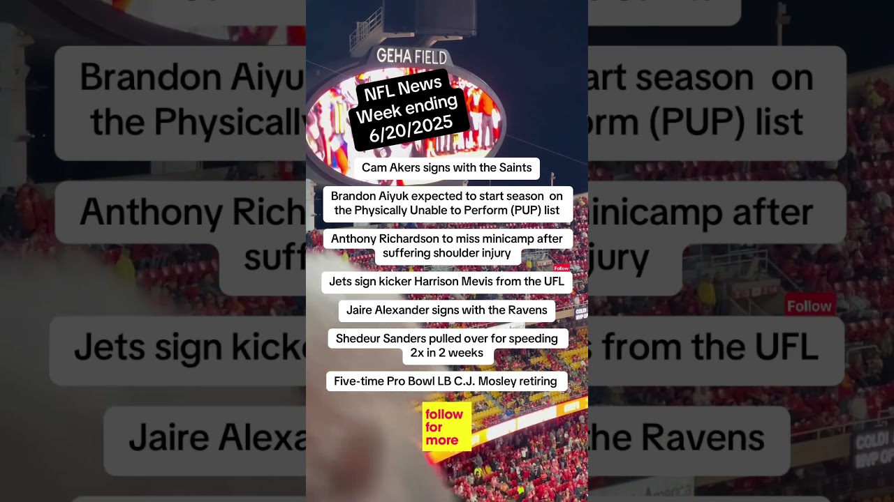 NFL News 📰 June 20, 2025 #football #americanfootballnews #nfl #nflnews #sportsnews #news NFL News 📰 June 20, 2025 #football #americanfootballnews #nfl #nflnews #sportsnews #news