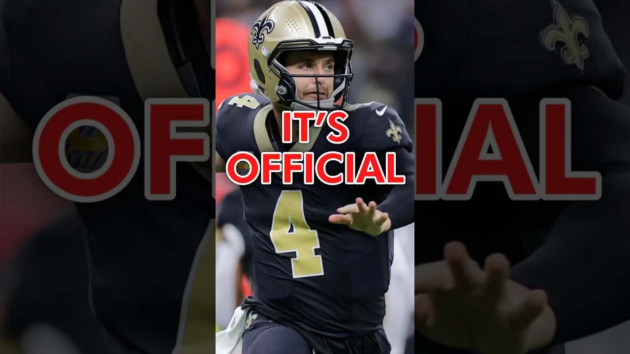 OFFICIAL: Derek Carr RETIRES From The NFL #nfl #shorts Saints News OFFICIAL: Derek Carr RETIRES From The NFL #nfl #shorts Saints News