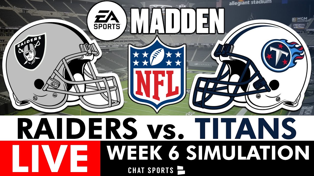 Raiders LIVE Madden Simulation Watch Party | NFL Week 6 vs. Titans (Madden 26 Rosters) Raiders LIVE Madden Simulation Watch Party | NFL Week 6 vs. Titans (Madden 26 Rosters)