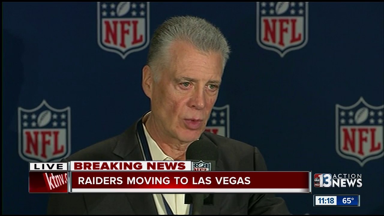 Raiders will relocate to Las Vegas: NFL press conference Raiders will relocate to Las Vegas: NFL press conference