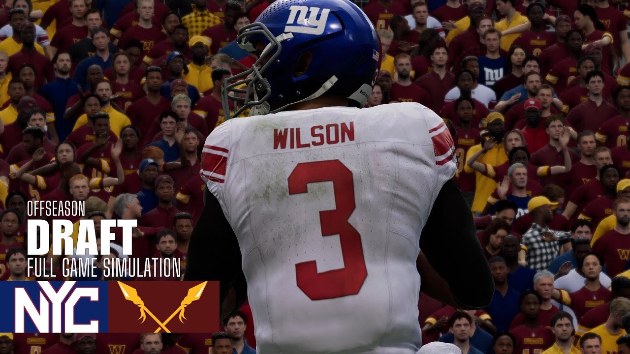 Russell Wilson | Giants vs. Commanders | Madden NFL 25 Simulation | 2025 NFL Draft Russell Wilson | Giants vs. Commanders | Madden NFL 25 Simulation | 2025 NFL Draft